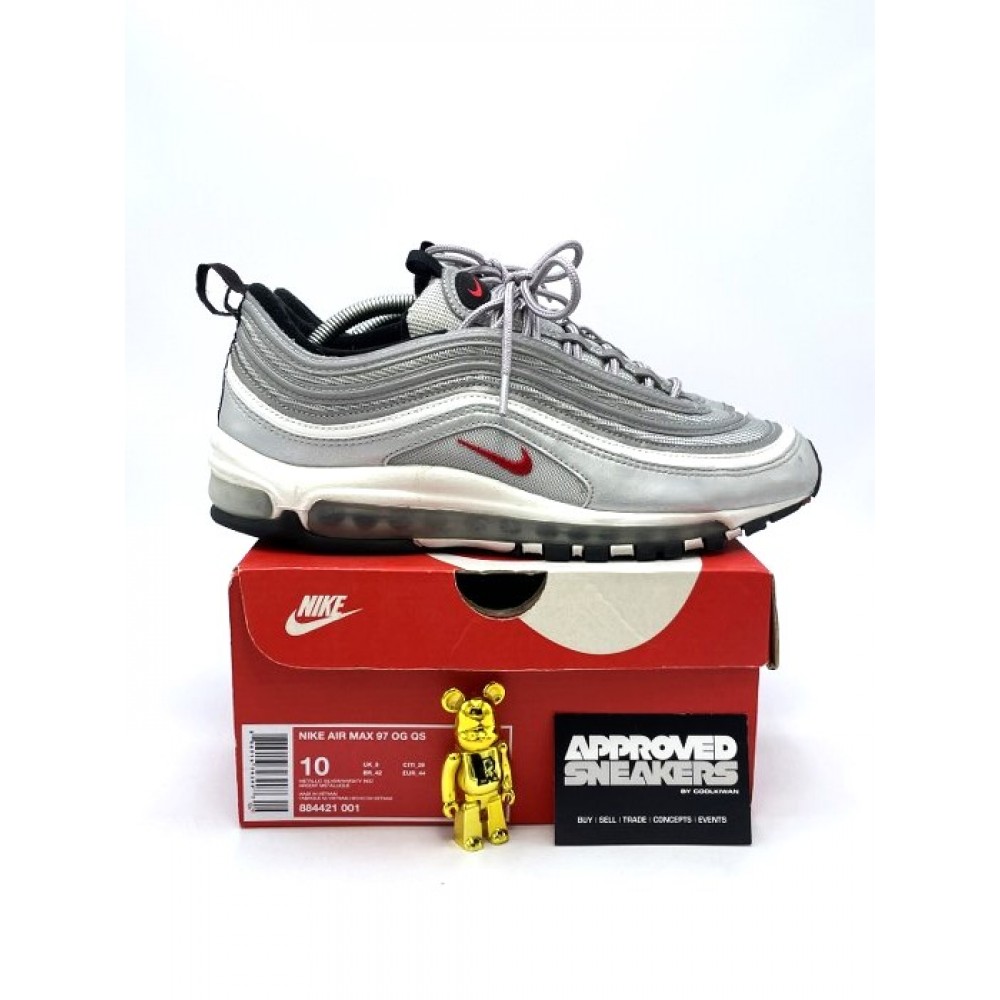 Nike Air Max 97 OG QS Silver Bullet 884421 001 Italian Release with Extra's