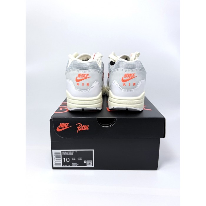 Nike Air Max 1 Patta Waves White Hyper Crimson (With Bracelet) II7055-100
