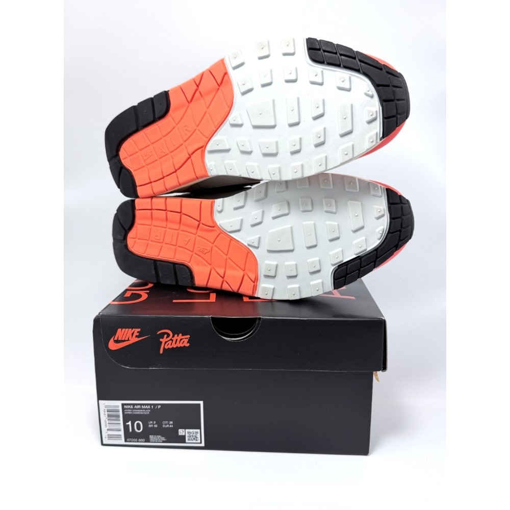 Nike Air Max 1 Patta Waves Hyper Crimson Pure Platinum (With Bracelet) II7055-800