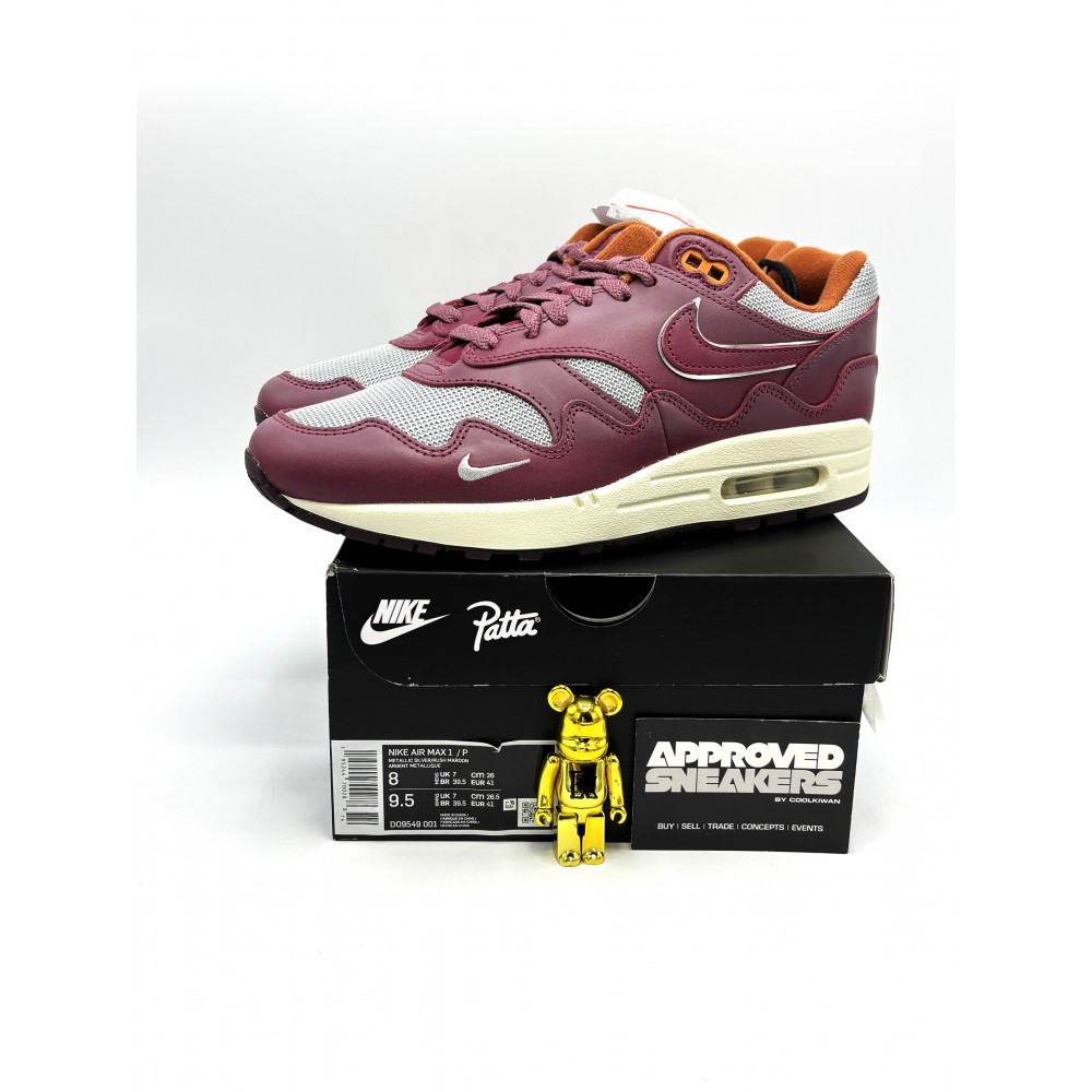 Nike Air Max 1 Patta Waves Rush Maroon DO9549-001