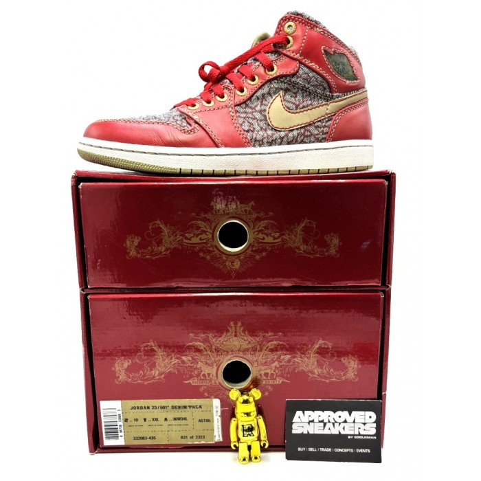 Nike Air Jordan 1 Retro Levi's 23 / 501 Denim Pack 332083-435 NR 813 of 2323