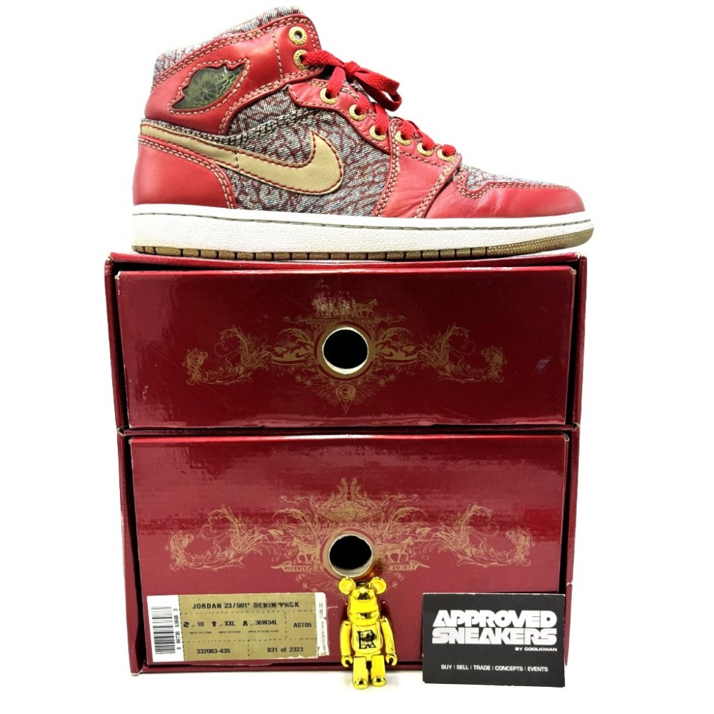 Nike Air Jordan 1 Retro Levi's 23 / 501 Denim Pack 332083-435 NR 813 of 2323