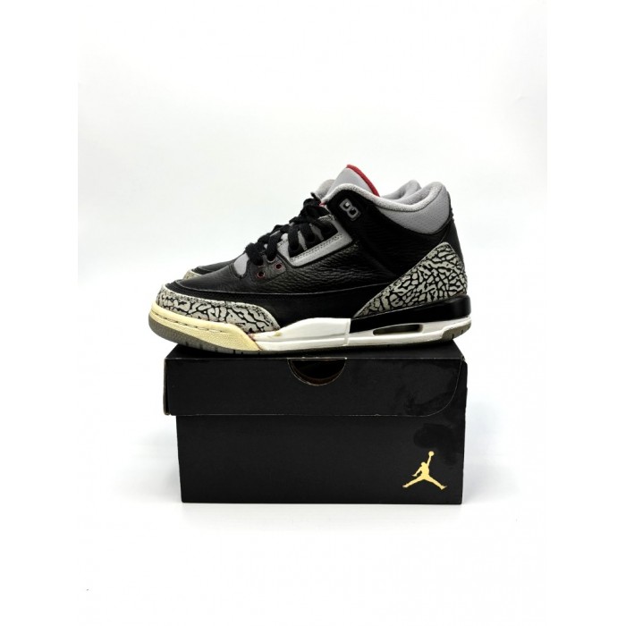 Nike Air Jordan 3 Retro GS black Cement 398614-010