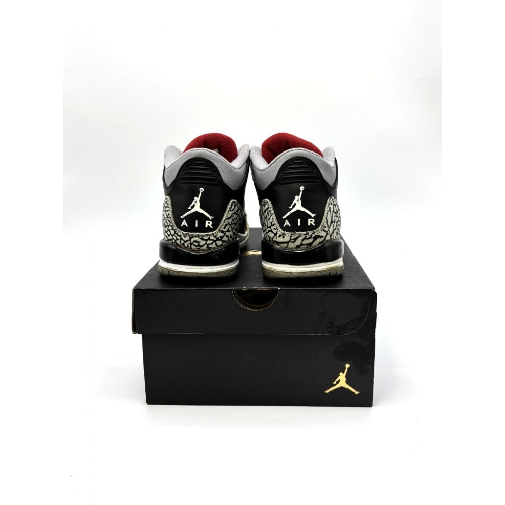 Nike Air Jordan 3 Retro GS black Cement 398614-010