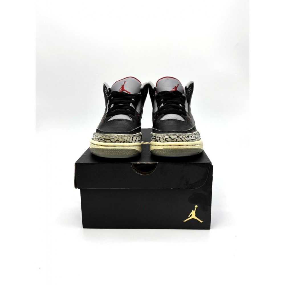 Nike Air Jordan 3 Retro GS black Cement 398614-010