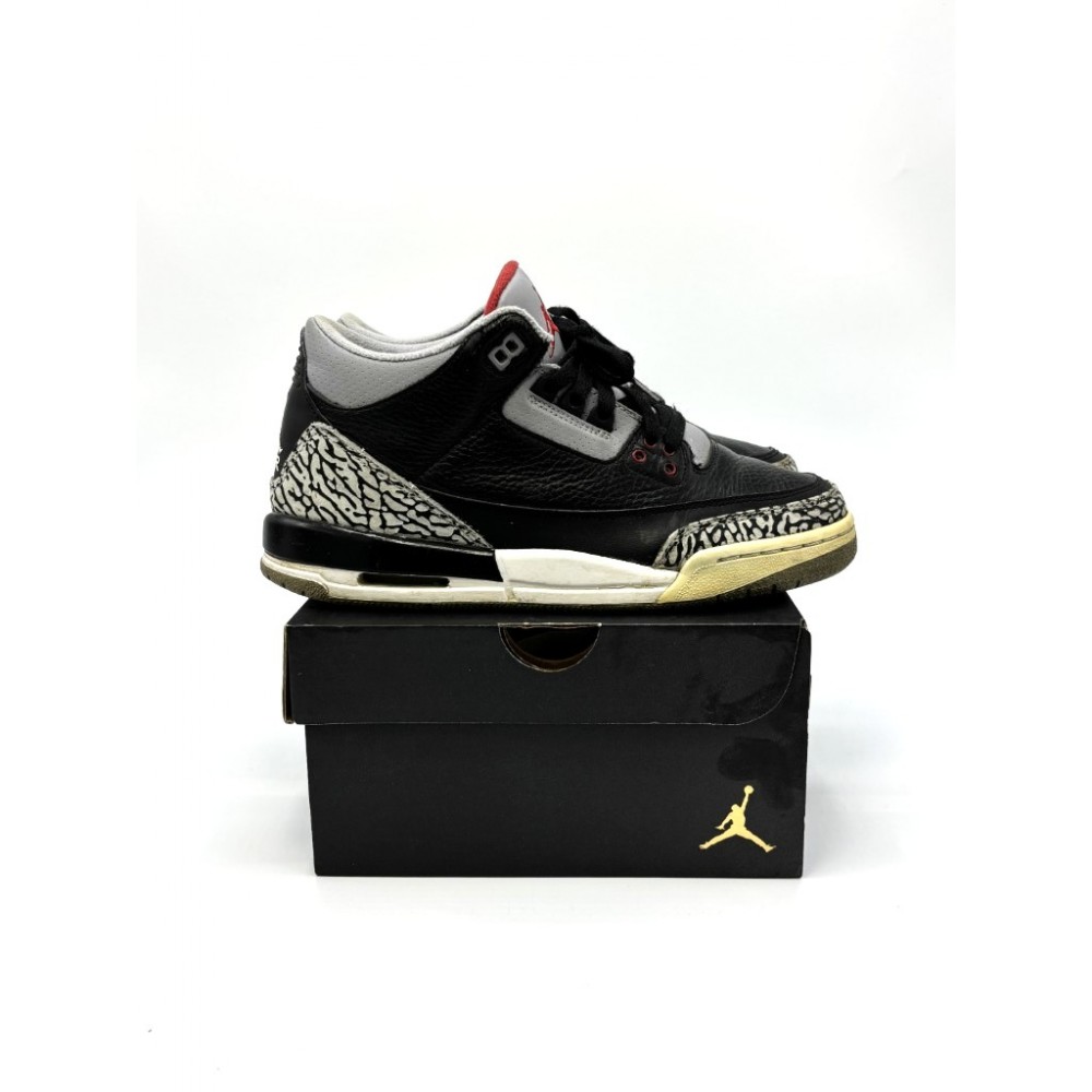 Nike Air Jordan 3 Retro GS black Cement 398614-010 39