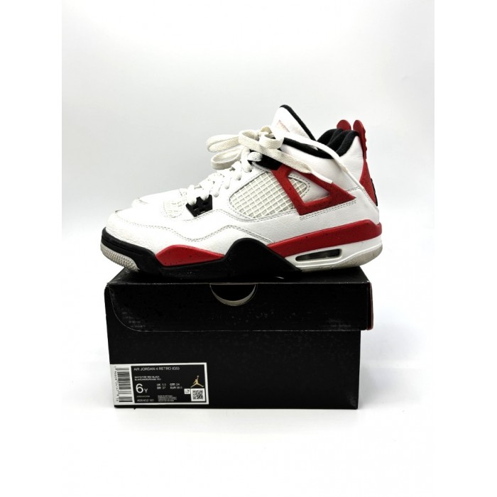 Nike Air Jordan 4 Retro Red Cement (GS) 408452-161