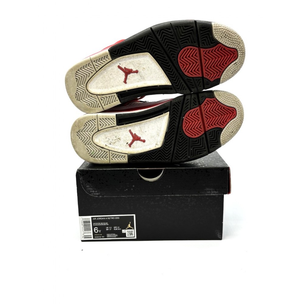Nike Air Jordan 4 Retro Red Cement (GS) 408452-161