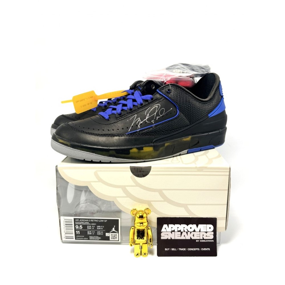 Nike Air Jordan 2 Retro Low SP Off-White Black Blue DJ4375-004