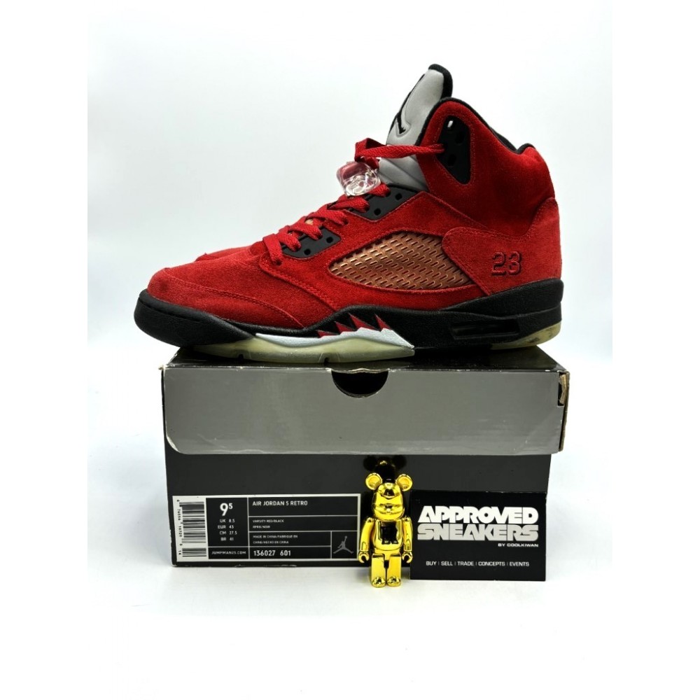 Nike Air Jordan 5 Retro DMP Raging Bull Red Suede 136027-601