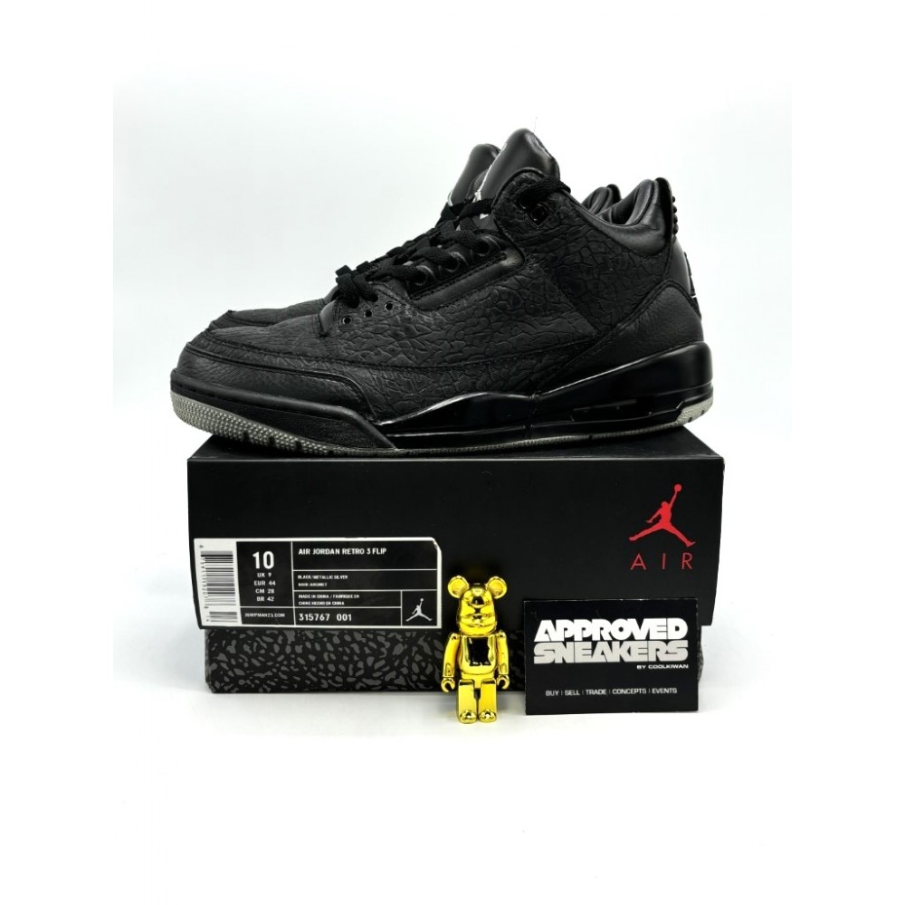 Nike Air Jordan 3 Retro Black Flip 315767-001