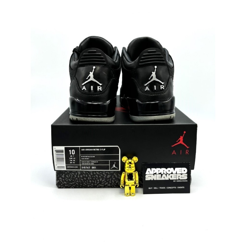 Nike Air Jordan 3 Retro Black Flip 315767-001