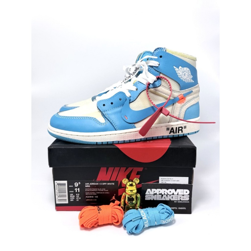 Nike Air Jordan 1 Retro High Off-White University Blue AQ0818-148