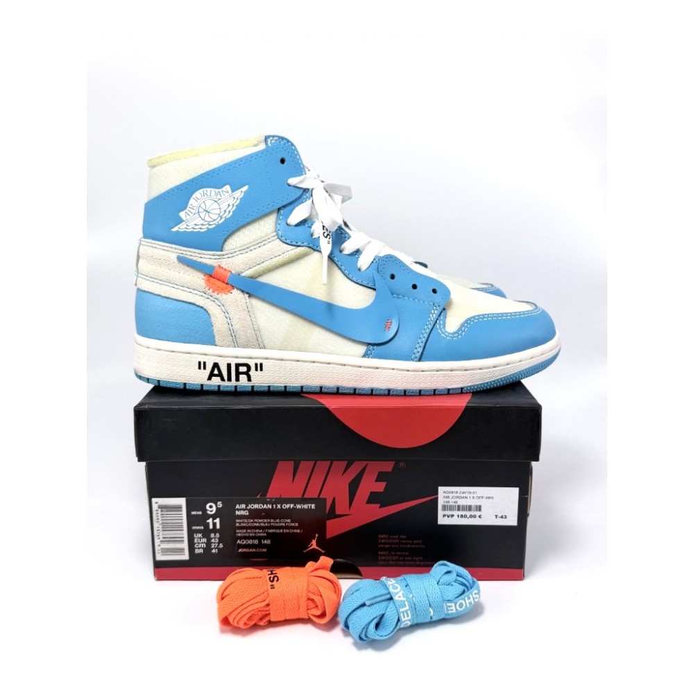 Nike Air Jordan 1 Retro High Off-White University Blue AQ0818-148