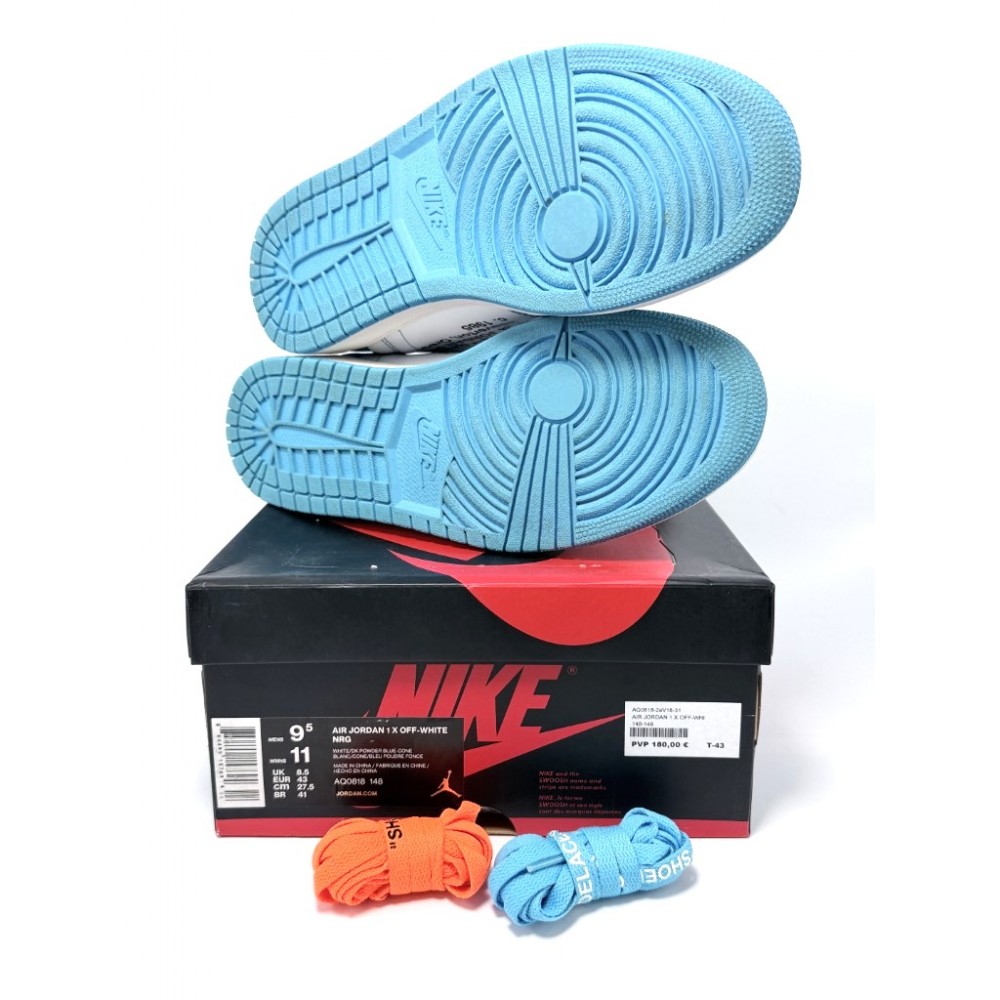 Nike Air Jordan 1 Retro High Off-White University Blue AQ0818-148