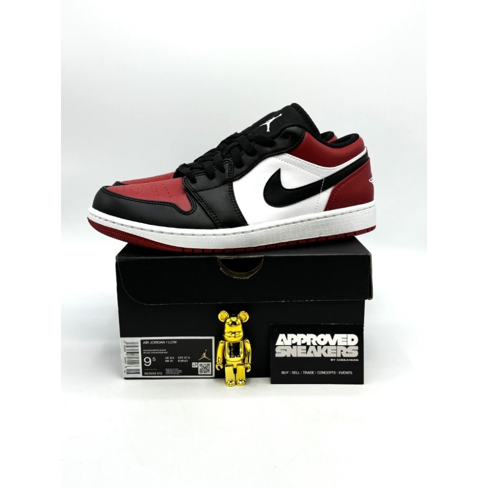 Nike Air Jordan 1 Low Bred Toe 553558-612