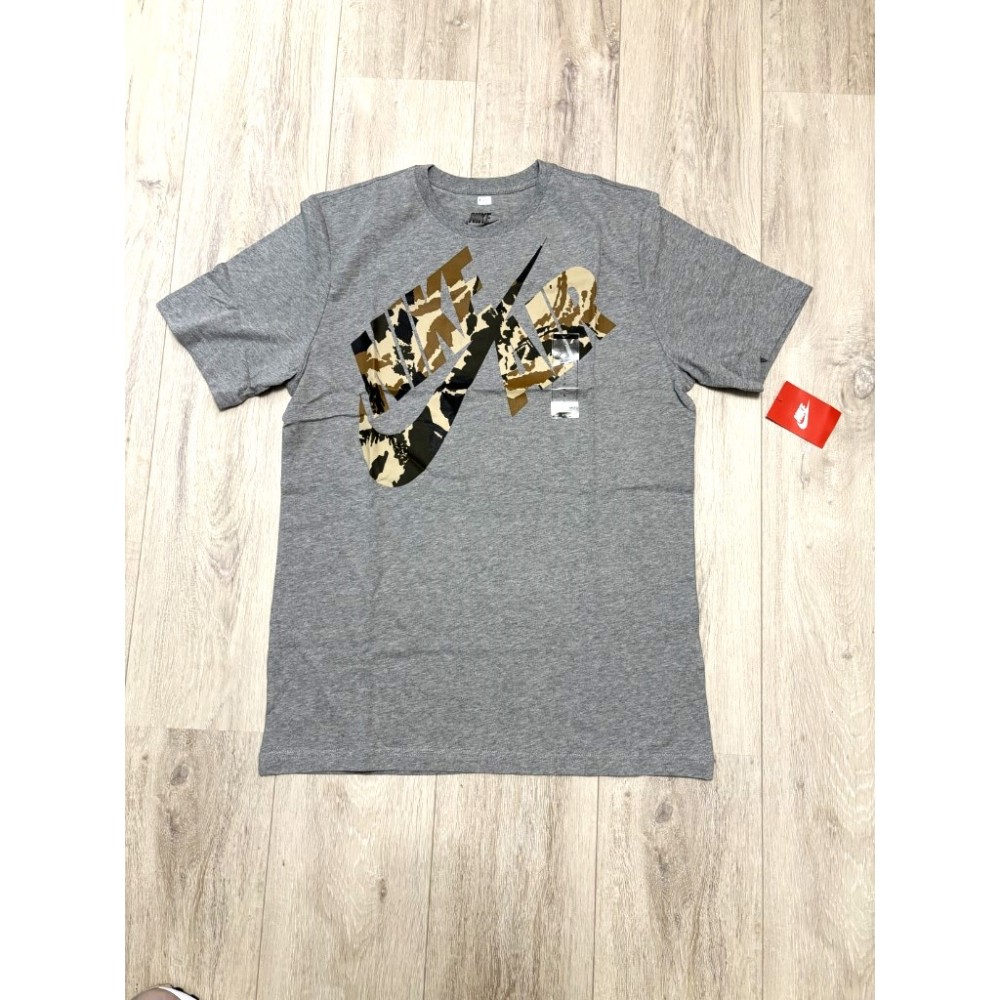 Nike Grey camo swoosh tshirt