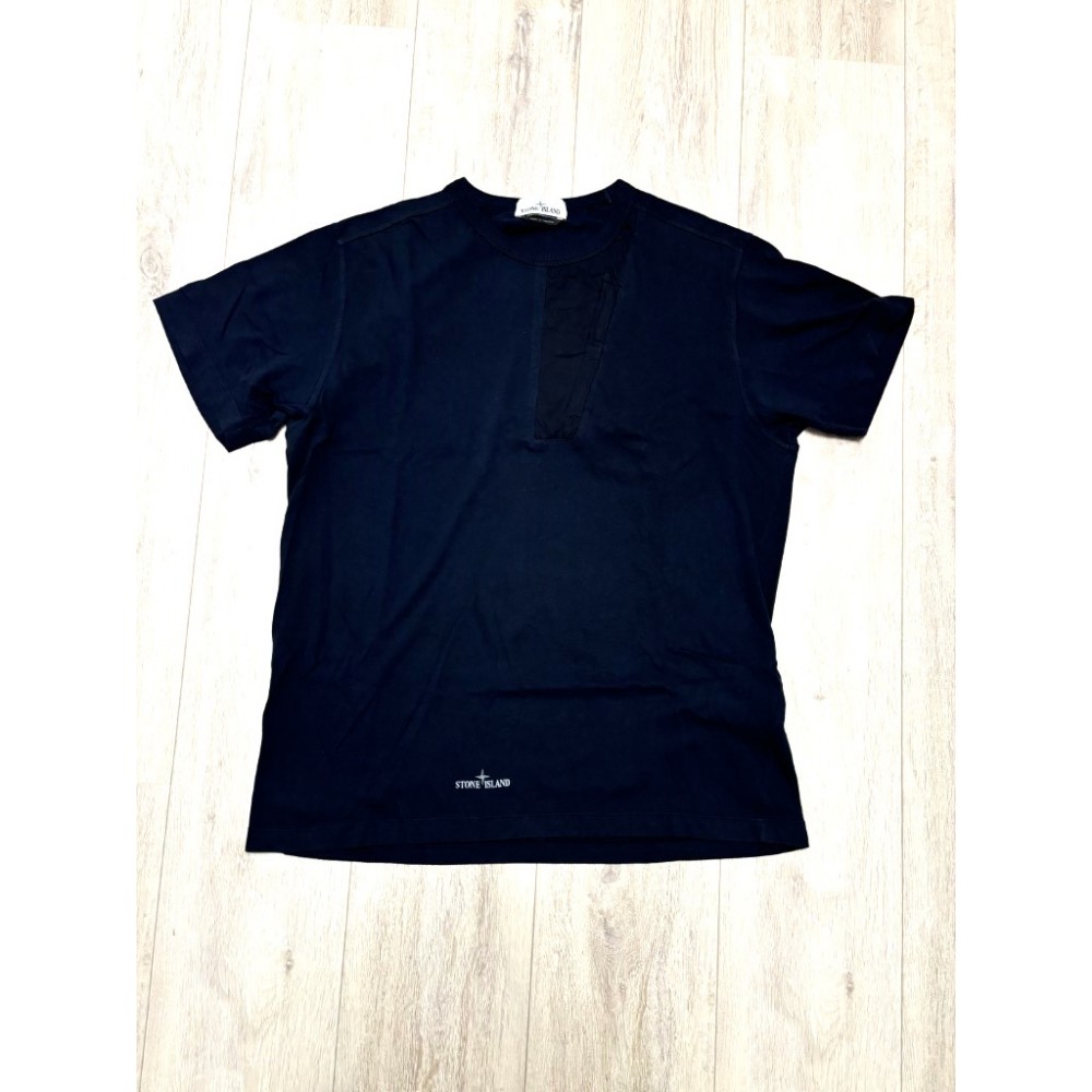 Stone Island t-shirt Chest Zipper dark blue