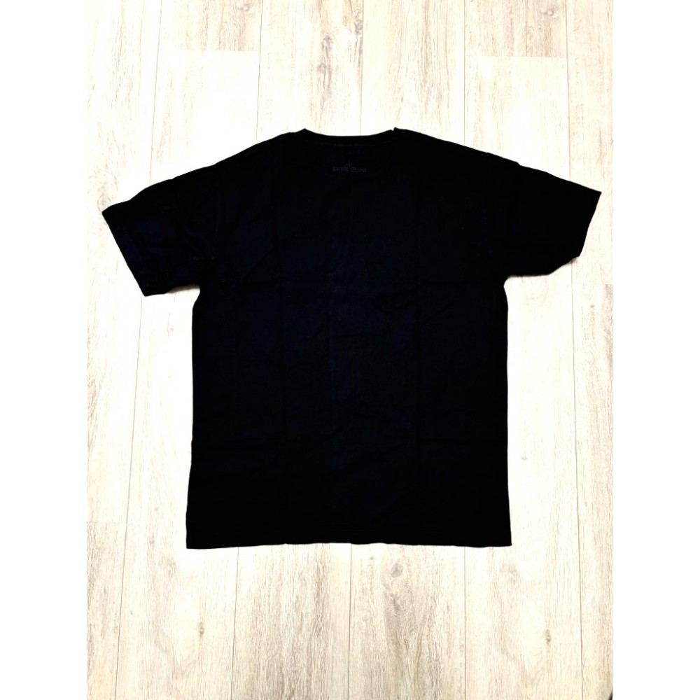 Stone Island t-shirt Black Double big logo