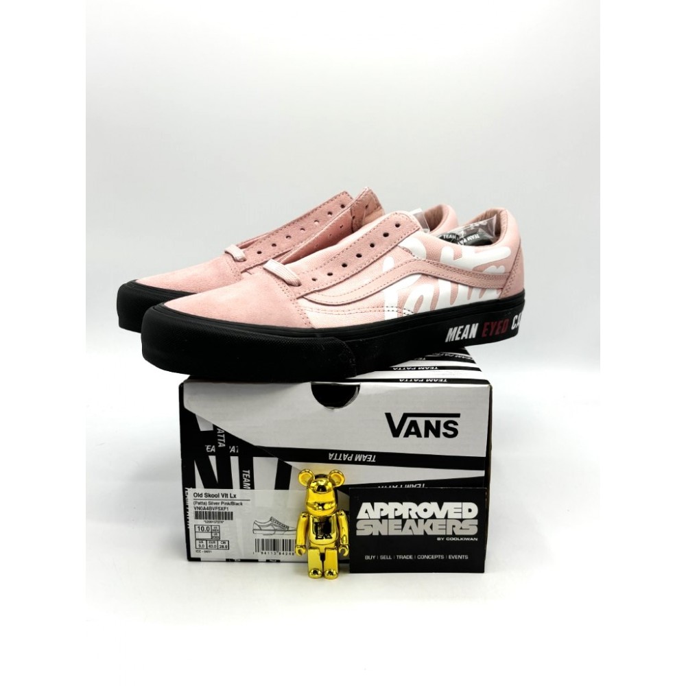 Vans UA Old Skool VLT LX Patta Mean Eyed Cat Silver Pink VN0A4BVF5XF1 