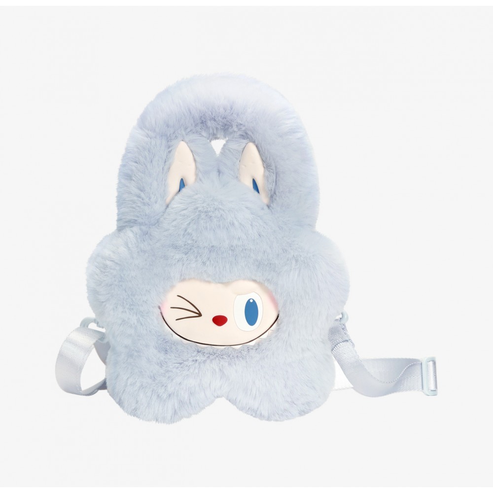 Labubu The Monsters Blue Fluffy Bag 