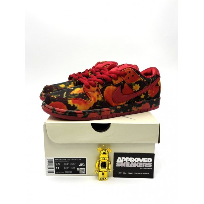 Nike Dunk SB Low The Wizard of Oz Poppy Field FZ1291-600