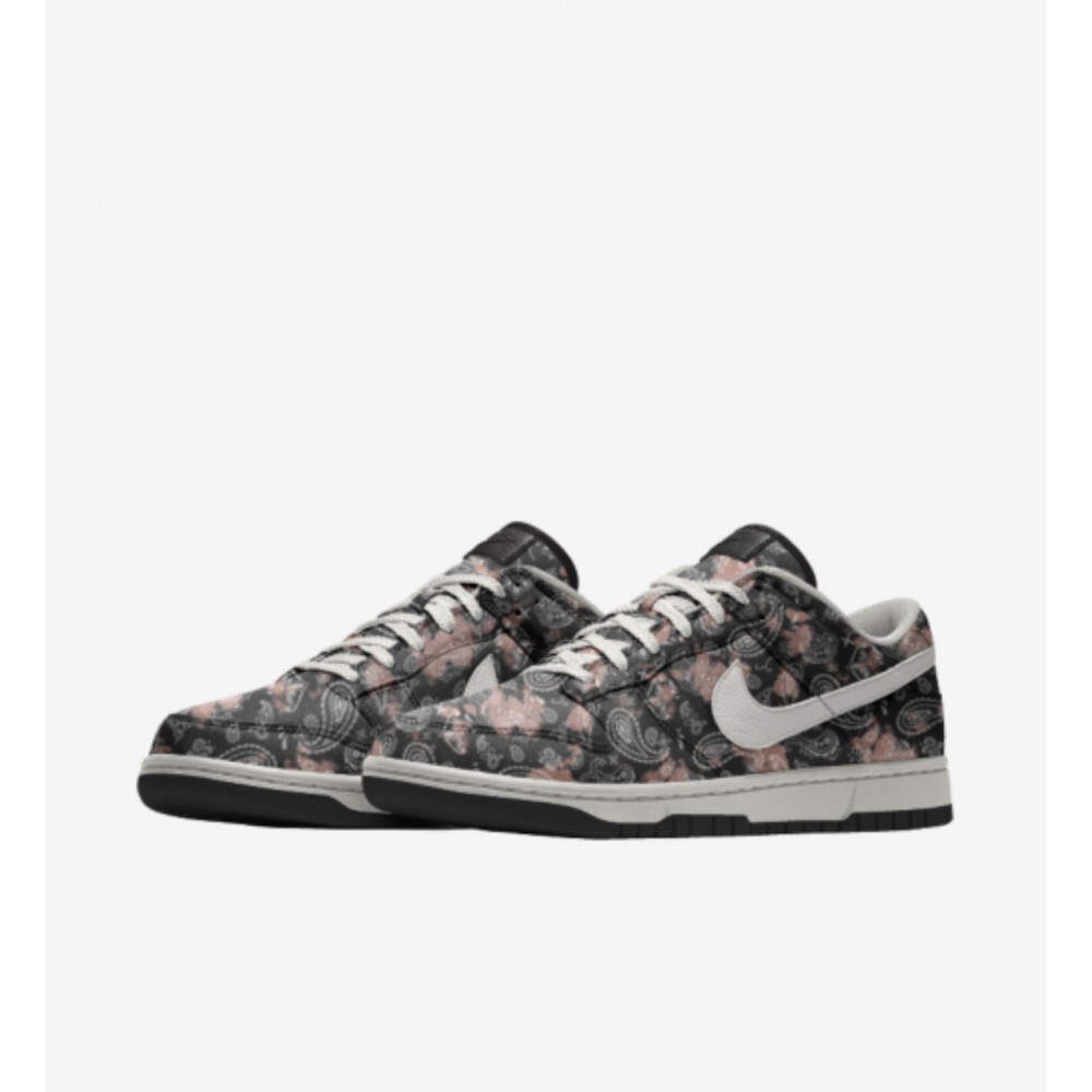 Nike Dunk Low By You Black Pink Paisley 