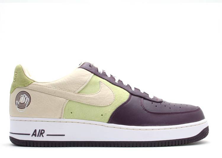 Nike Air Force 1 Low Premium '07 Aubergine / Volt Bobbito 316892 521